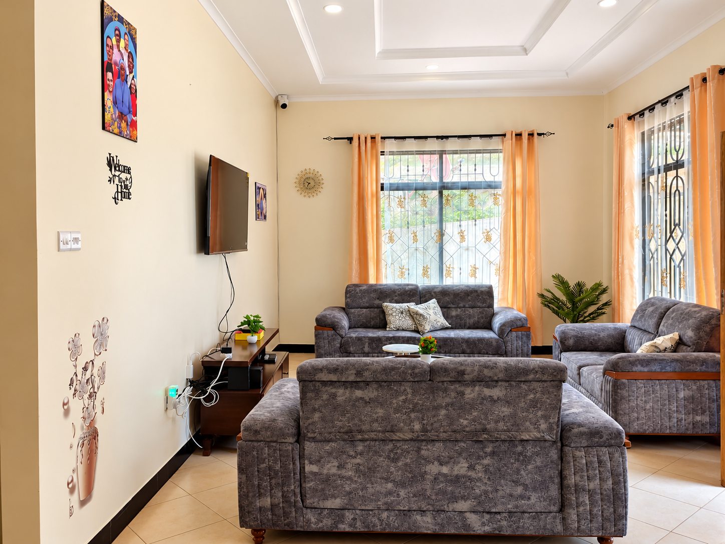 Comfortable lounge with seating for guests