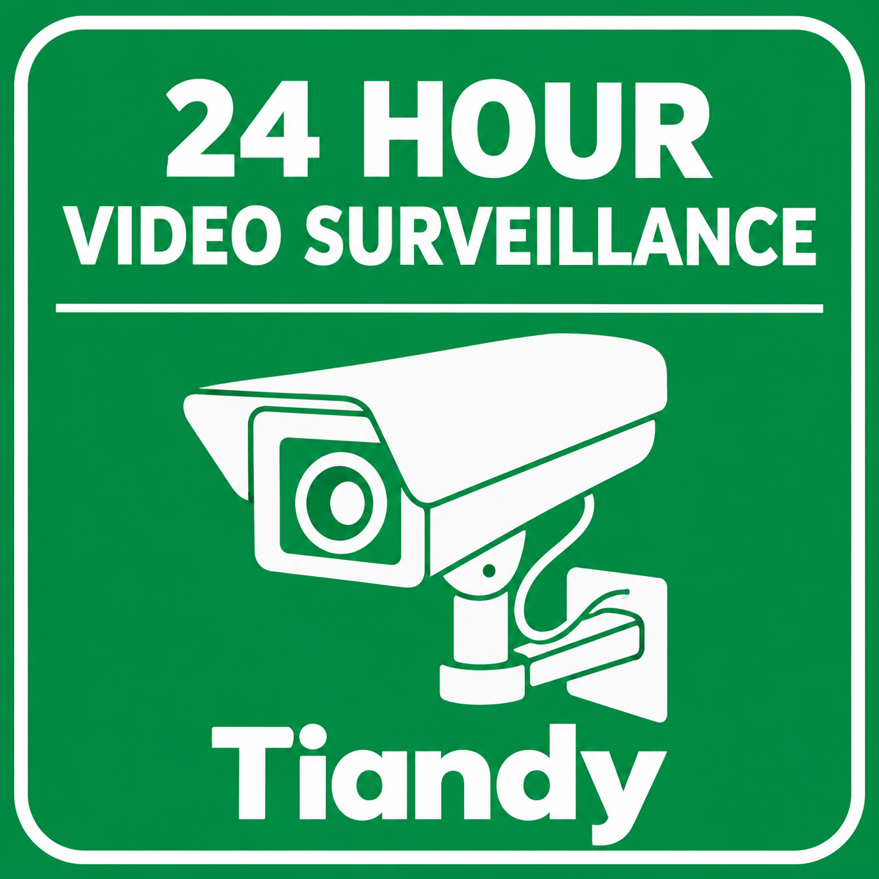 24 hour video surveillance sign